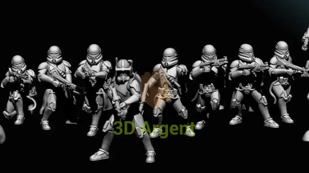 Airbourne Clone Troopers- Star Wars Legion 3D Printed Resin BlueWolf Miniatures