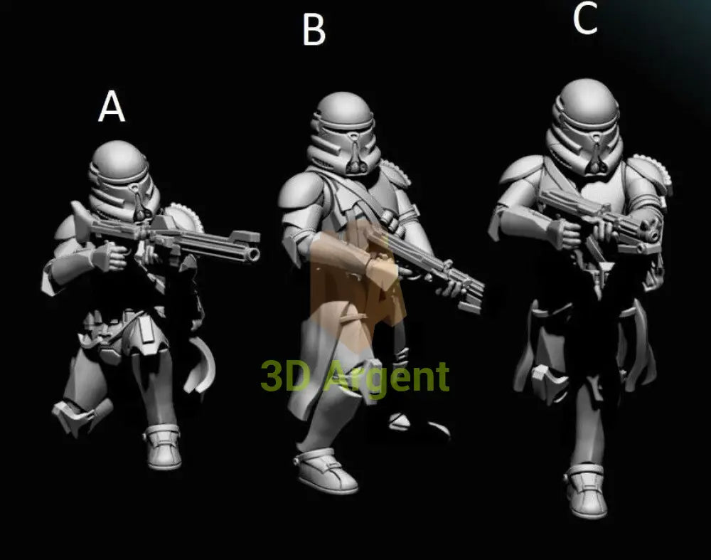 Airbourne Clone Troopers- Star Wars Legion 3D Printed Resin BlueWolf Miniatures