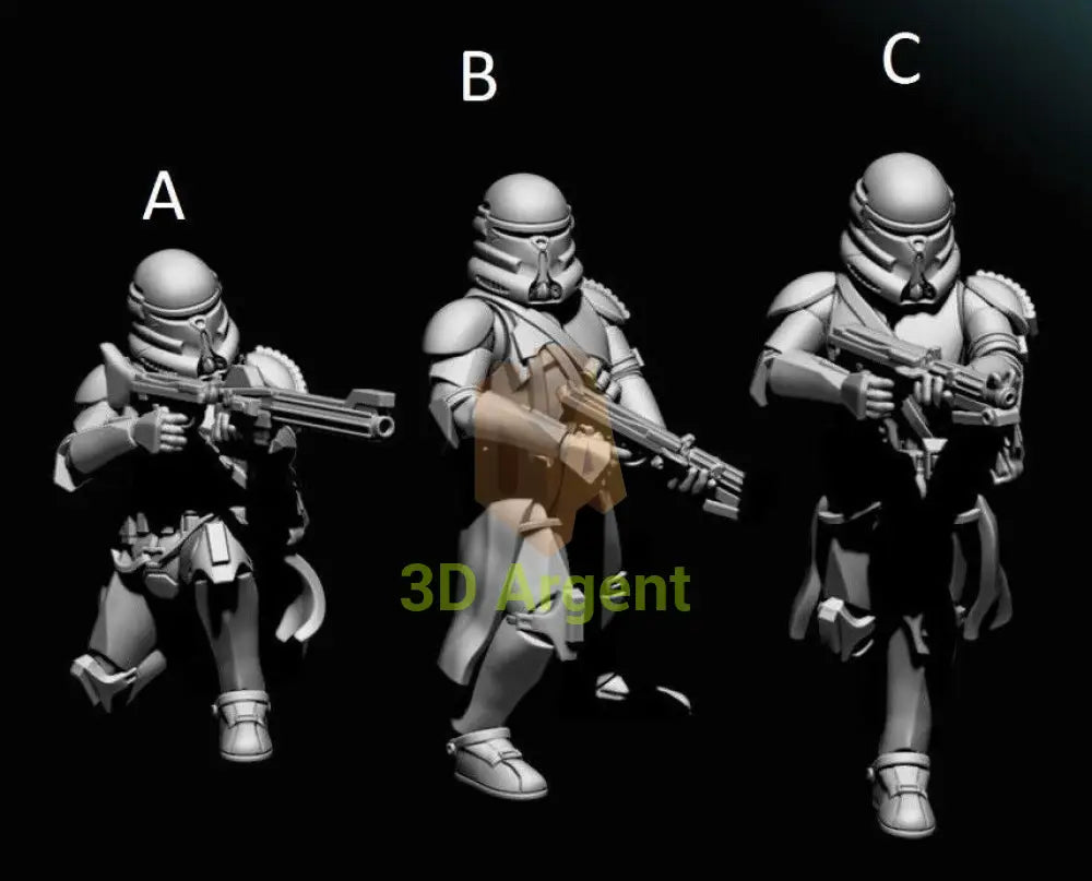 Airbourne Clone Troopers- Star Wars Legion 3D Printed Resin BlueWolf Miniatures