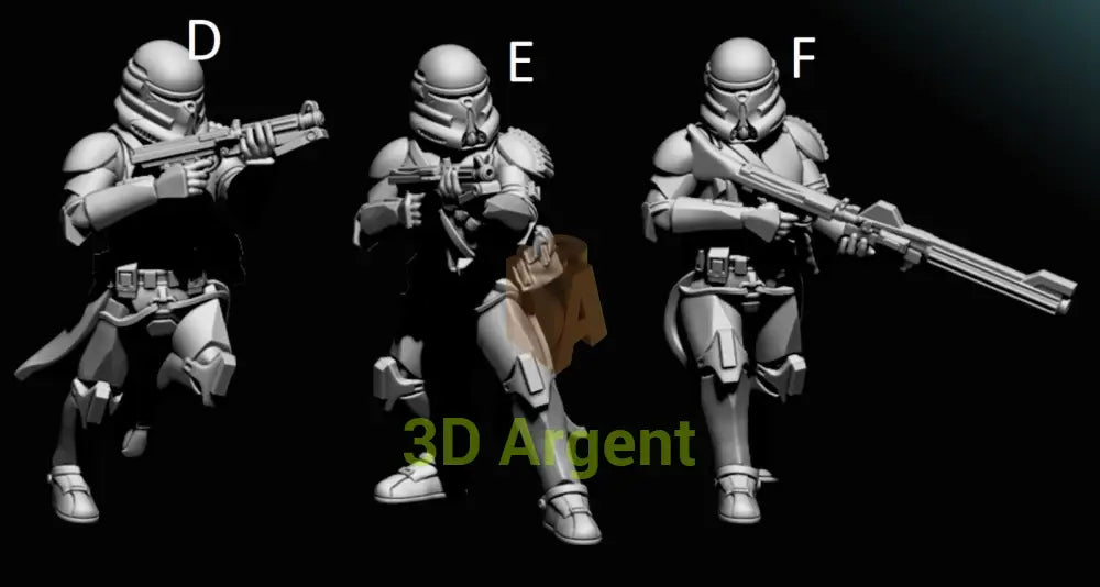 Airbourne Clone Troopers- Star Wars Legion 3D Printed Resin BlueWolf Miniatures