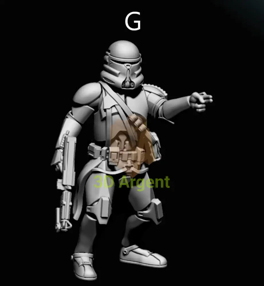 Airbourne Clone Troopers- Star Wars Legion 3D Printed Resin BlueWolf Miniatures