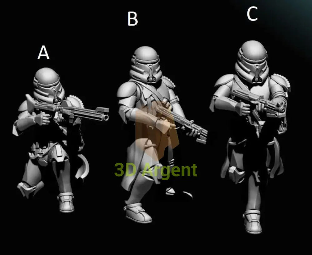 Airbourne Clone Troopers- Star Wars Legion 3D Printed Resin BlueWolf Miniatures
