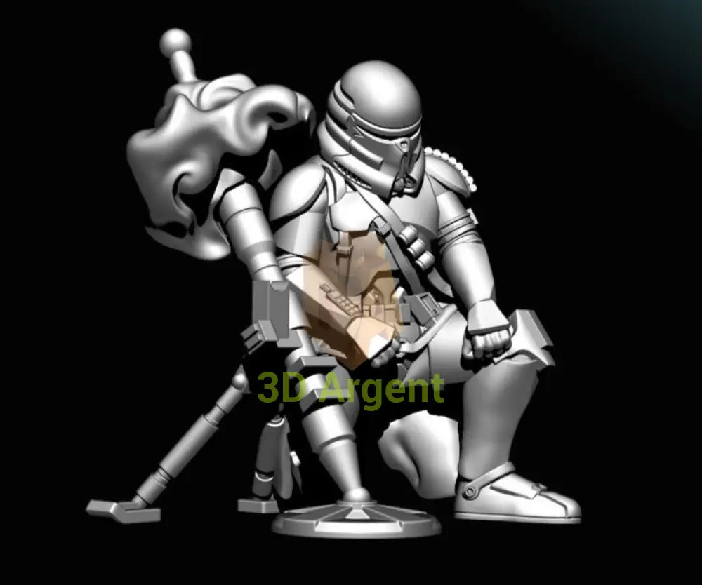 Airbourne Trooper Mortar Star Wars Legion 3D Printed Resin BlueWolf Miniatures
