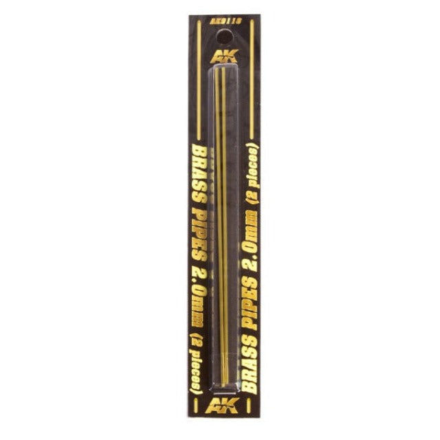 AK Interactive - Brass Pipes 2.0mm, 2 Units AK9118