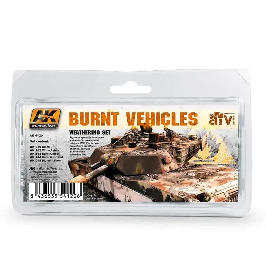 AK Interactive - Burnt Vehicles Weathering Set AK4120