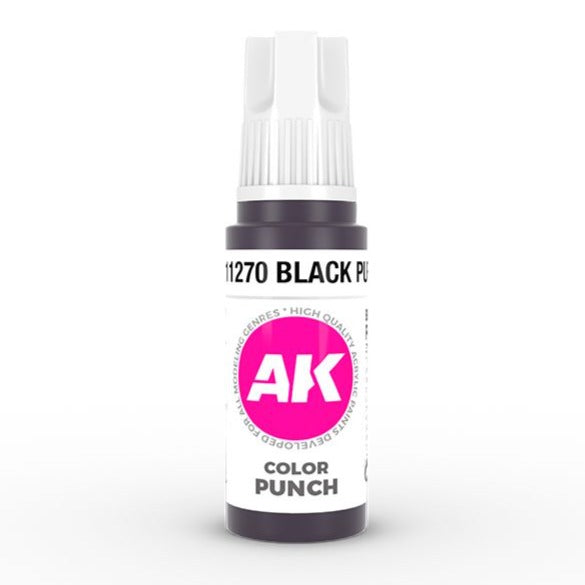 AK Interactive 3rd Gen Acrylic - Black Purple Color Punch AK11270