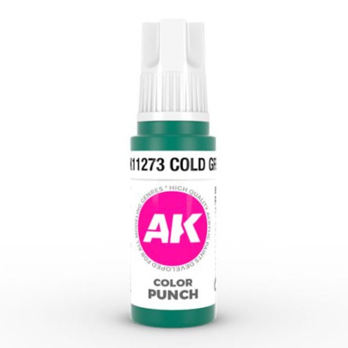 AK Interactive 3rd Gen Acrylic - Cold Green Color Punch AK11273
