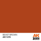 AK Interactive 3rd Gen Acrylic - Beast Brown Color Punch AK11278