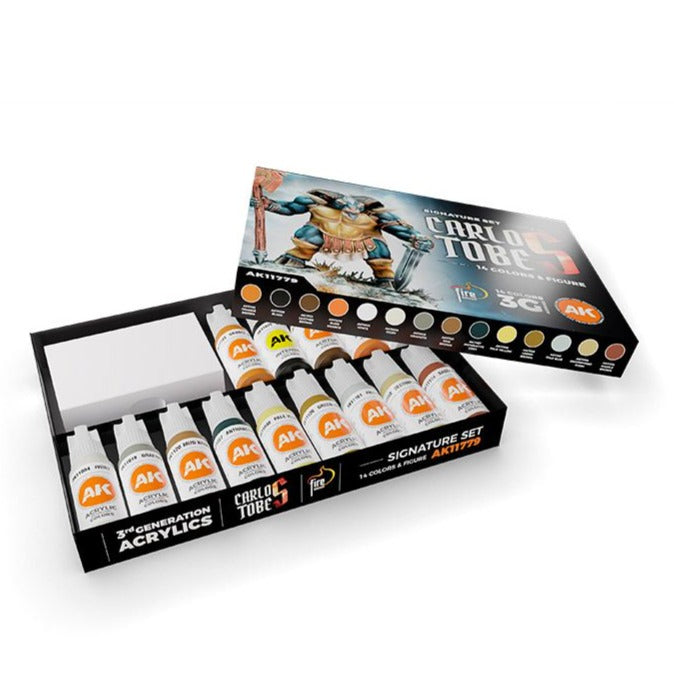 AK Interactive Signature Set Carlos Tobes - 14 Colors + Figure AK11779