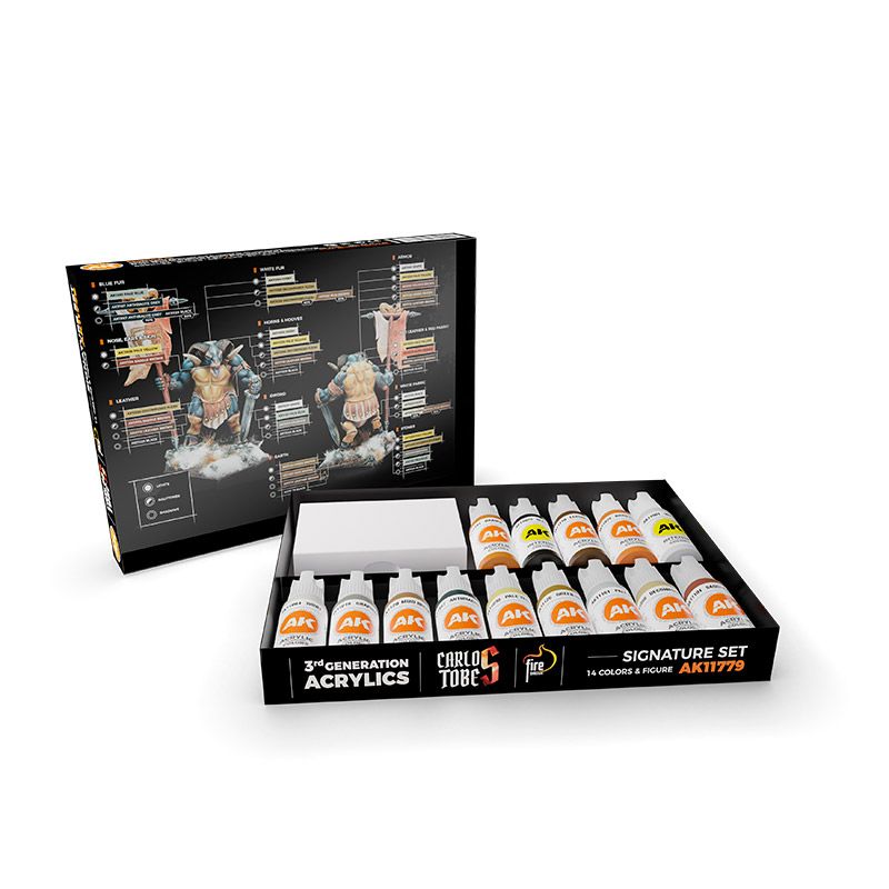 AK Interactive Signature Set Carlos Tobes - 14 Colors + Figure AK11779