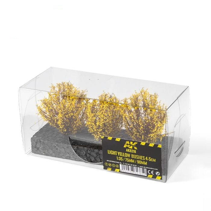 LIGHT YELLOW BUSHES 4-6cm -1:35 / 75 mm / 90 mm