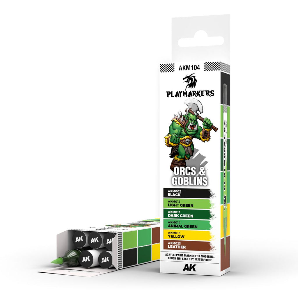AK Interactive Playmarkers Set - Orcs & Goblins