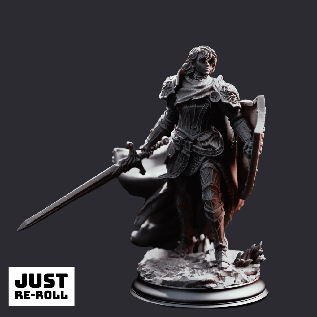 Alwine von Findros Elite Marine Knight - 3D Printed Fighter Miniature