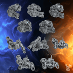 Ancient Era Space Warrior Heavy Weapon Squads | DakkaDakka | Sci-Fi Grimdark Wargaming Miniature 28mm 32mm