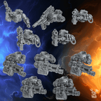 Ancient Era Space Warrior Heavy Weapon Squads | DakkaDakka | Sci-Fi Grimdark Wargaming Miniature 28mm 32mm