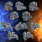 Ancient Era Space Warrior Heavy Weapon Squads | DakkaDakka | Sci-Fi Grimdark Wargaming Miniature 28mm 32mm