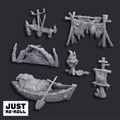 Arctic Camp Props - 3D Printed Miniature Terrain