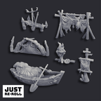 Arctic Camp Props - 3D Printed Miniature Terrain
