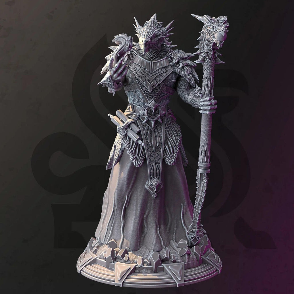 Artizak The Unruly Dragon - 3D Printed Sorcerer Character Miniature