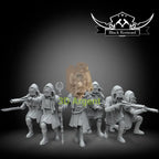 Ashiga clan and their Queen | Star Wars Legion Scale | 3D Printed Resin Miniature | Black Remnant Miniatures | 12K High Detail