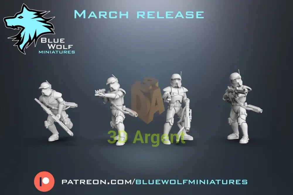 AT RT Specialists - Star Wars Legion 3D Printed Resin BlueWolf Miniatures