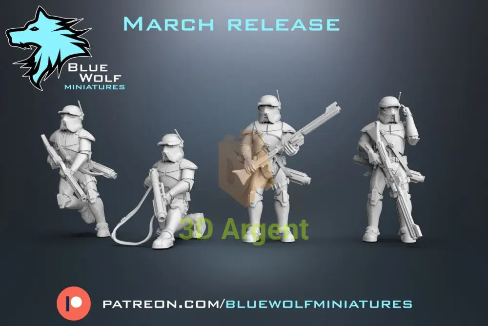 AT RT Specialists - Star Wars Legion 3D Printed Resin BlueWolf Miniatures