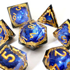 Azure Depths | Geode Dice | 7 Piece Set