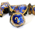 Azure Depths | Geode Dice | 7 Piece Set