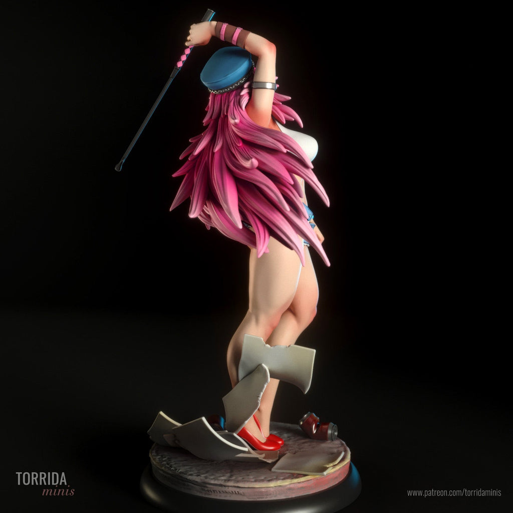 Fighter Poison | Pin-Up Statue Fan Art Miniature Unpainted | Torrida Minis