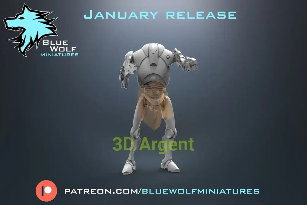 B2 RP Super  Battle Droids Star Wars Legion 3D Printed Resin BlueWolf Miniatures
