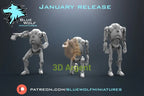 B2 RP Super  Battle Droids Star Wars Legion 3D Printed Resin BlueWolf Miniatures