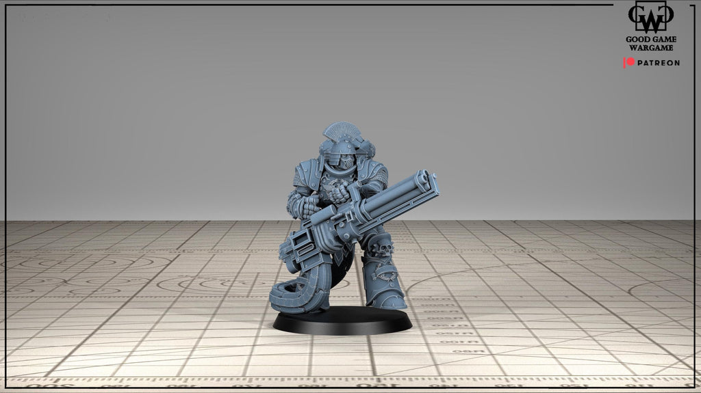 Tonantis Warrior HSQ 1  Thunder Warriors SQ Melee Unit by GGW (5 figures supplied) prebuilt