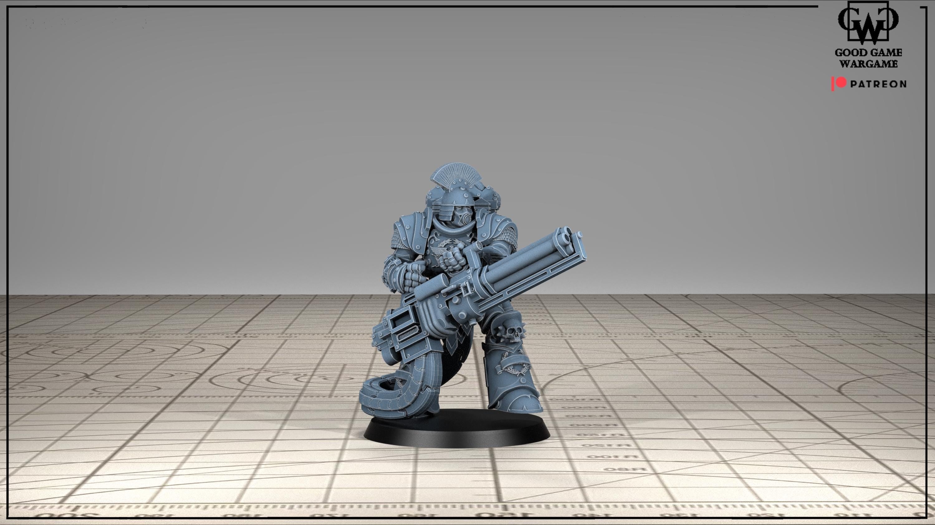 Tonantis Warrior HSQ 1  Thunder Warriors SQ Melee Unit by GGW (5 figures supplied) prebuilt