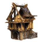 Ruined Medieval House F - 28mm DND/Wargame/RPG Terrain