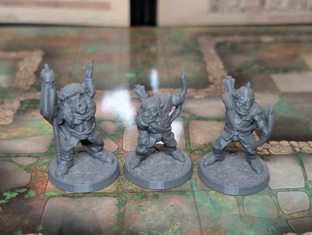20 Orc Miniatures for Dungeons and Dragons, Pathfinder and TTRPG