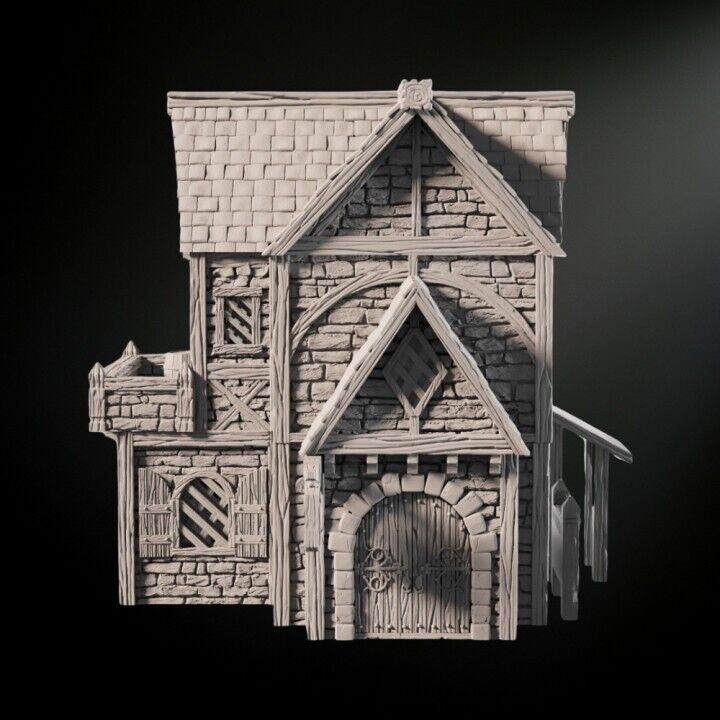 Medieval Scenery - Apothecary House 28mm DND/Wargame/RPG Terrain