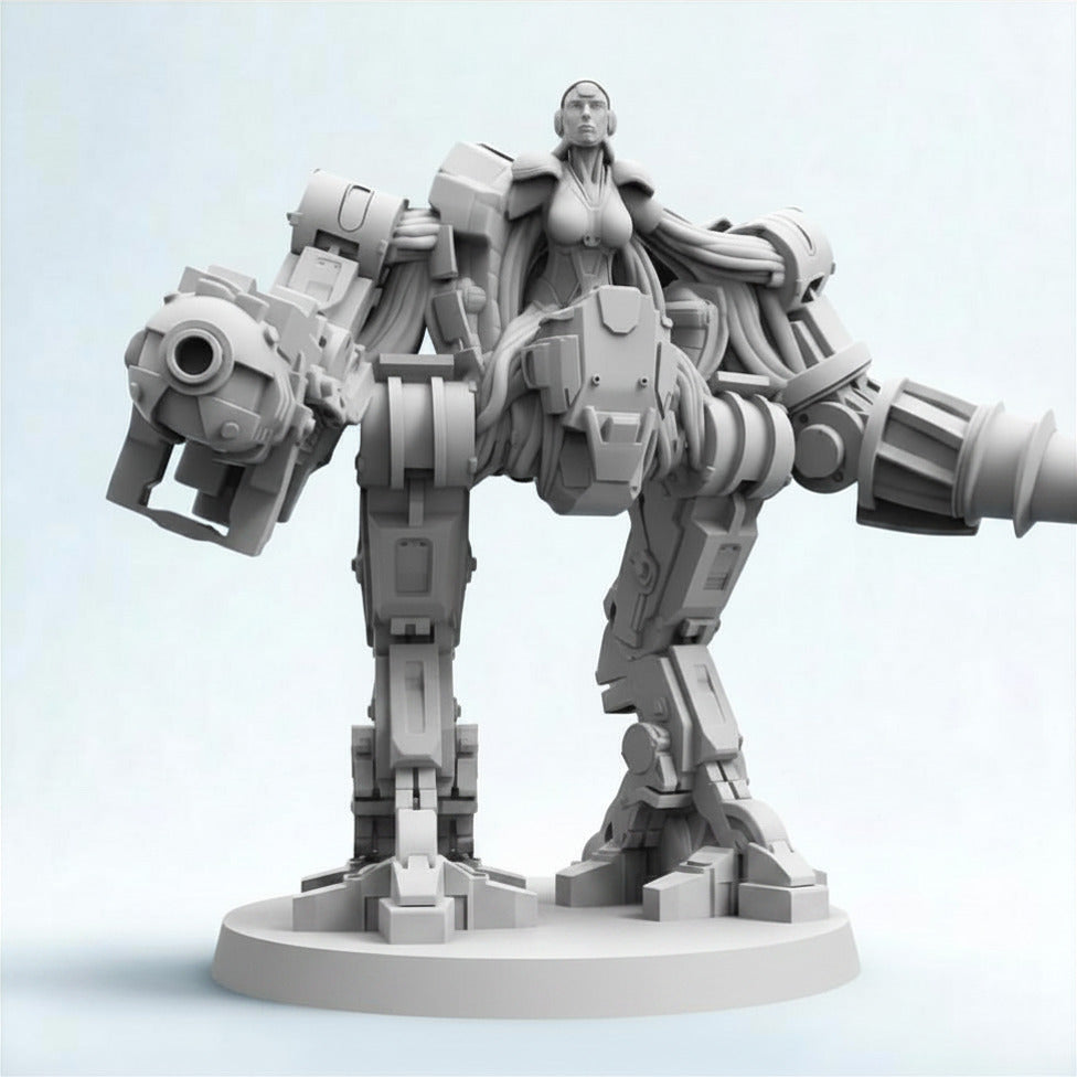 Cyberpunk Abomination Asura Mech Miniature Sci Fi Walker Resin Model RPG Tabletop
