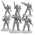 Cobra Alley Viper Troopers 2 Cyberpunk Security Force Papsikels Sci Fi Resin Miniatures