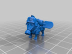 Pug Marines  set of 4 3d printed proxie Wargames comes with 25mm base