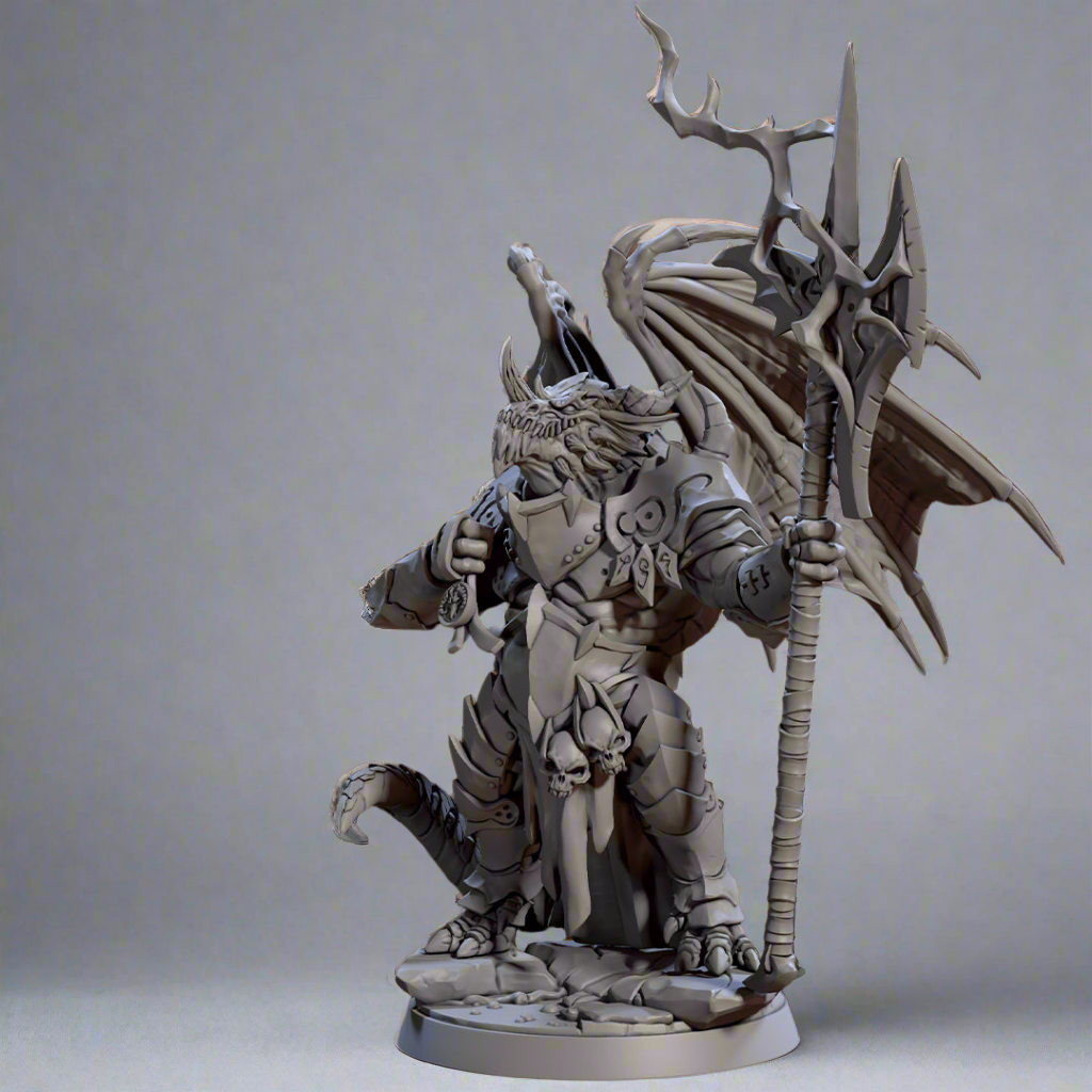 Commander Drakvarr | Draconian Scourge | Fantasy D&D Miniature | Artisan Guild