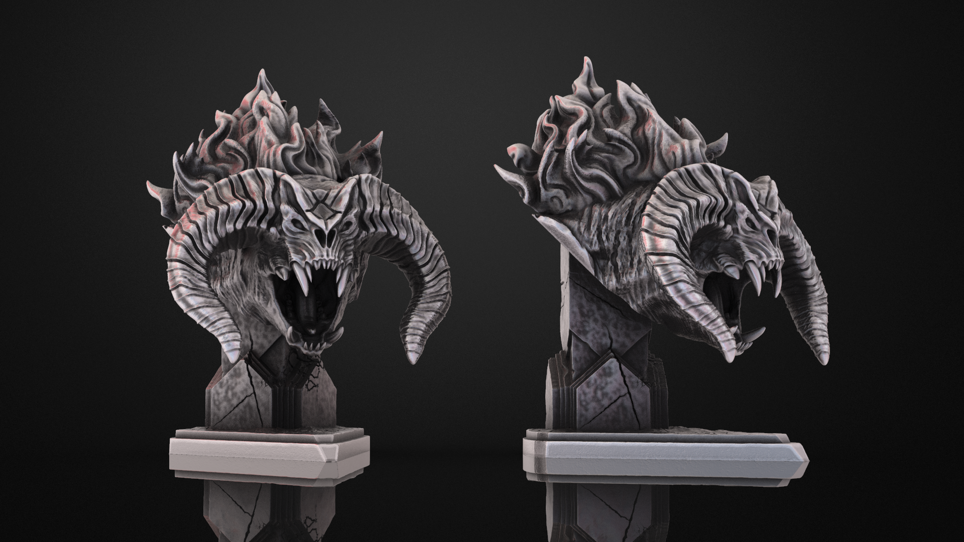 Balrog Bust LOTR Resin Statue Lord of the Rings Demon Display Model Figure