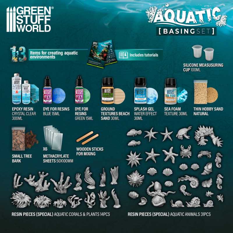 Green Stuff World Environment Basing Sets - Aquatic