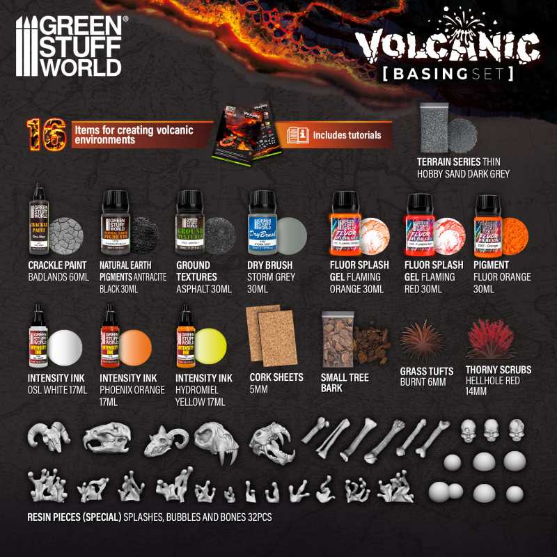 Green Stuff World - Environment Basing Sets - Volcanic