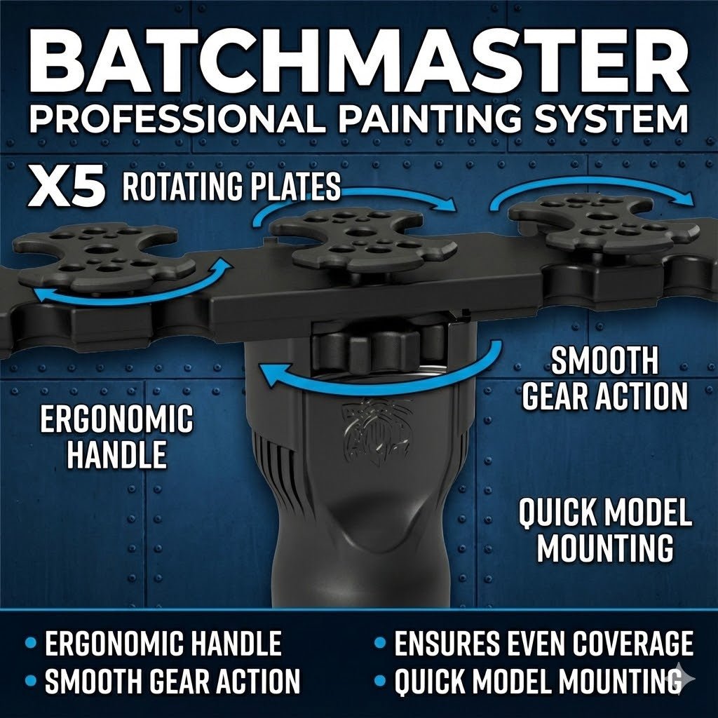 BATCHMASTER™ V2 - 360* Rotating Spray Stick Paint Handle