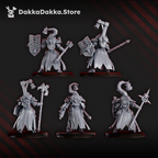 Blightshield Witch Miniatures | Grimdark Proxy Miniature | DakkaDakka