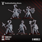 Blightshield Witch Miniatures | Grimdark Proxy Miniature | DakkaDakka