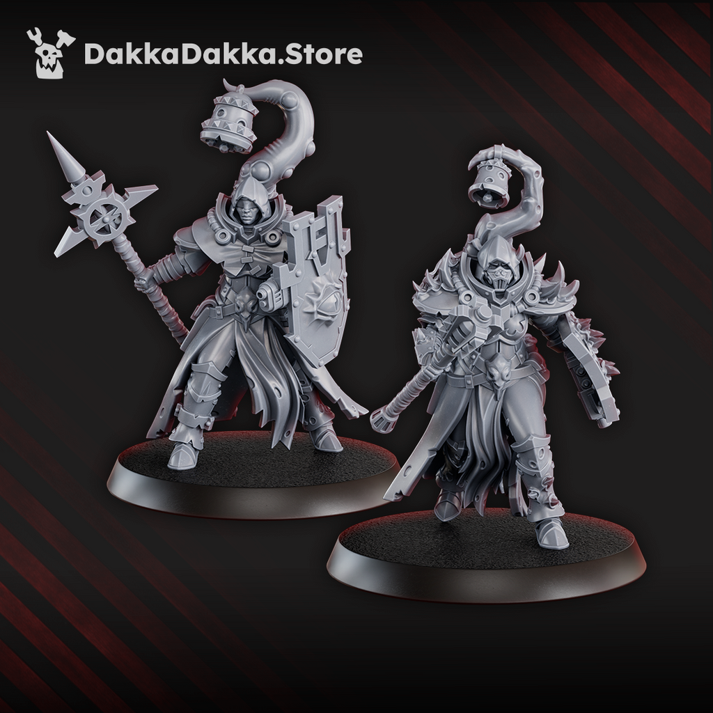 Blightshield Witch Miniatures | Grimdark Proxy Miniature | DakkaDakka