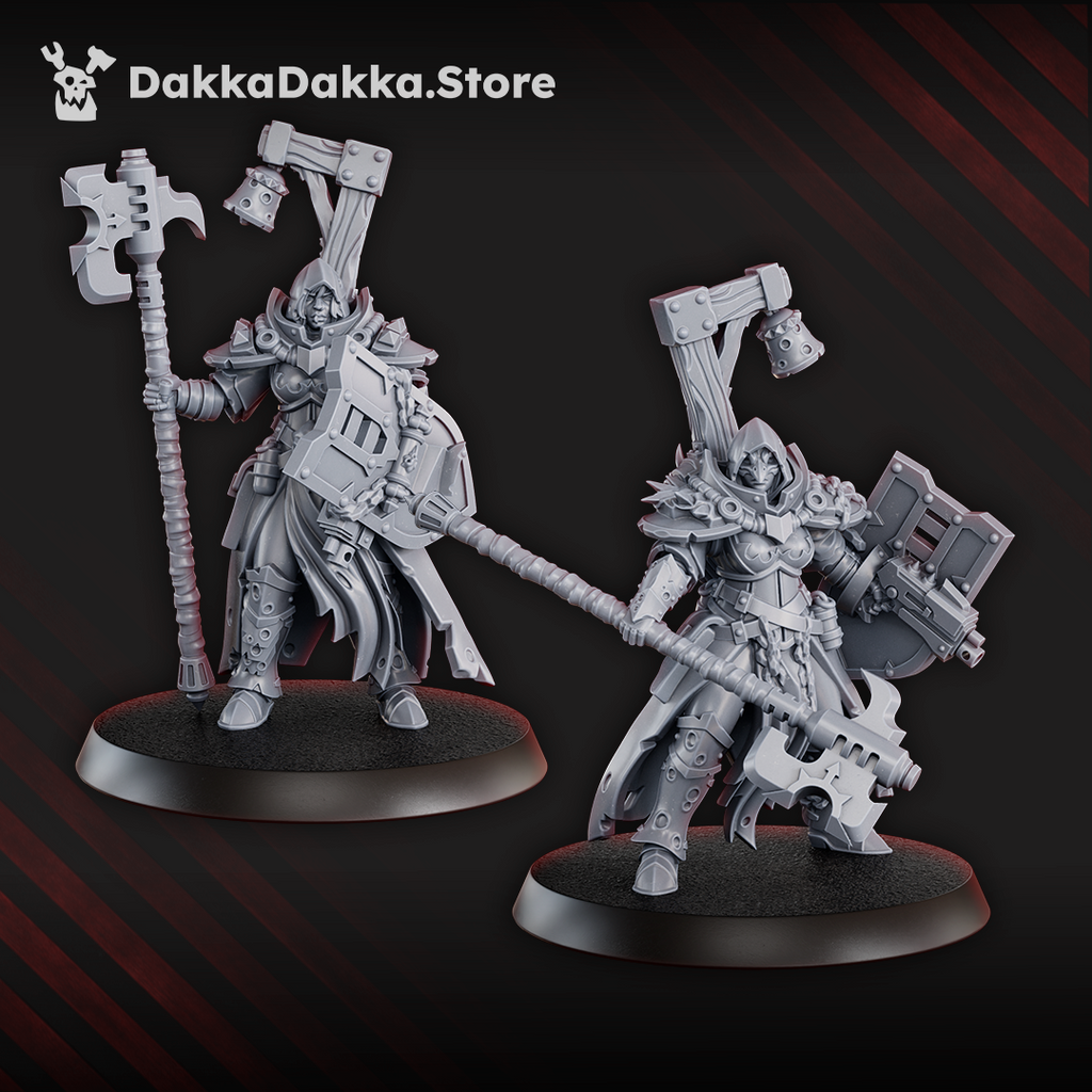 Blightshield Witch Miniatures | Grimdark Proxy Miniature | DakkaDakka