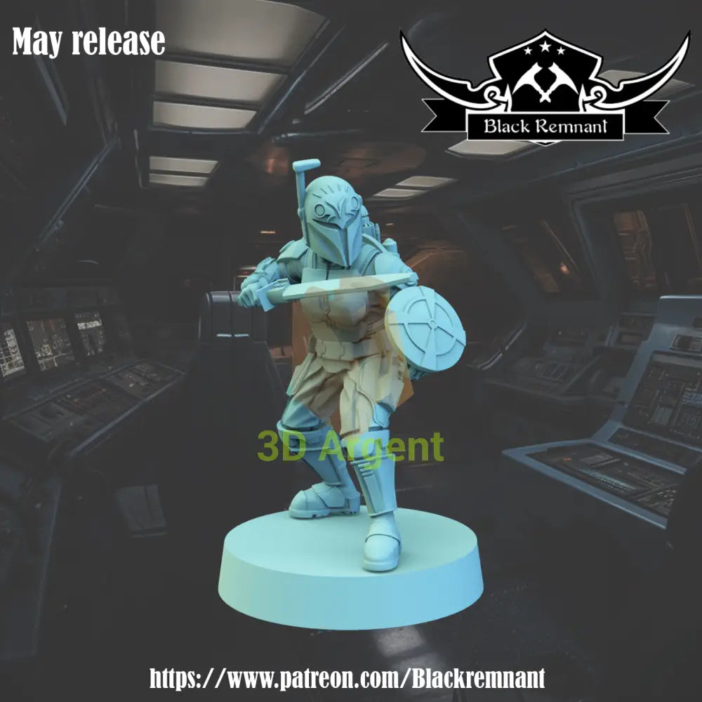 Bo Katan Kryze v1 - Star Wars Legion compatible 3D Printed Resin Miniatures