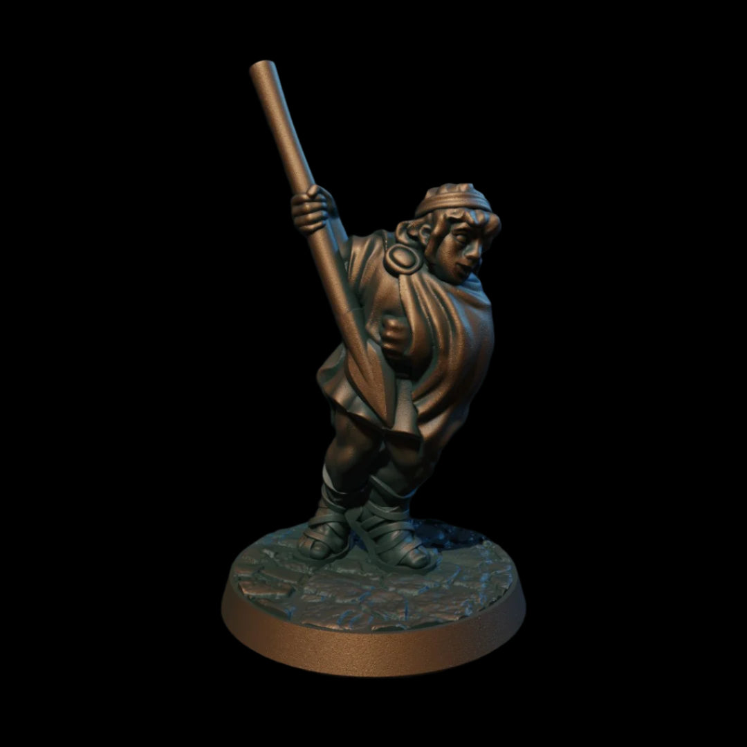 Boy with Javelin - 3D Printed Miniature for D&D and TTRPG